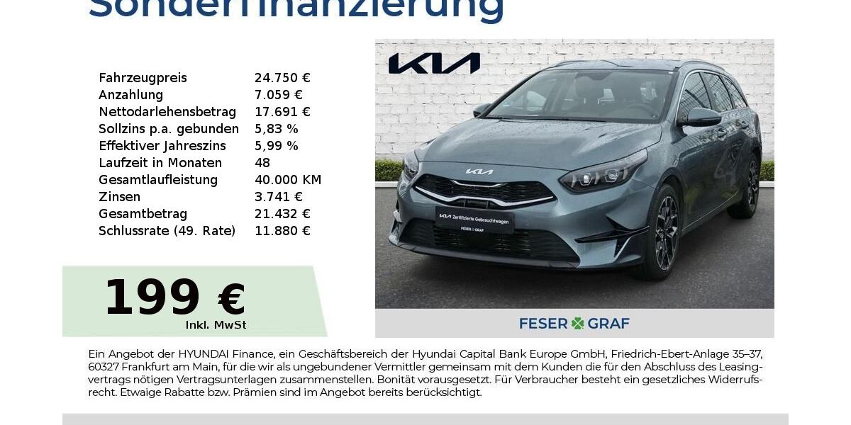Kia ceed Sportswagon 6.109 km 24.650 &euro; Roth 91154