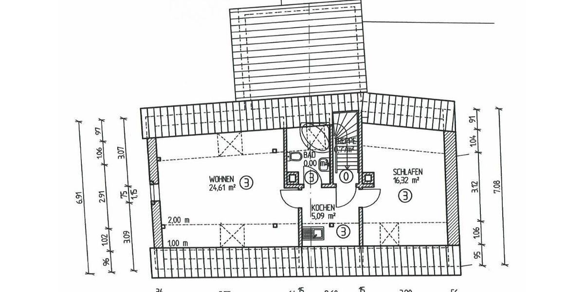 Dachgeschoßwohnung Albisheim (Pfrimm) - 2.5 Zimmer, 51 m&sup2;, 99.000&euro; | Angebot:26840316
