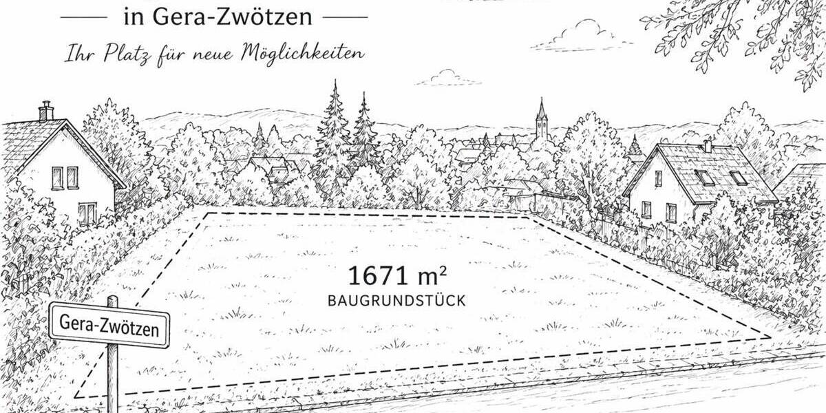 Grundstück Gera / Zwötzen Zwötzen - 120.000&euro; | Angebot:26358598