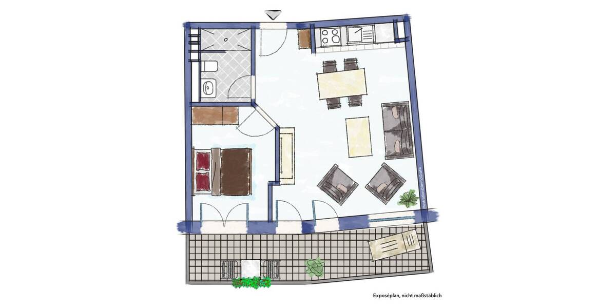 Etagenwohnung Ostseebad Binz Binz - 2 Zimmer, 51 m&sup2;, 480.000&euro; | Angebot:26161731