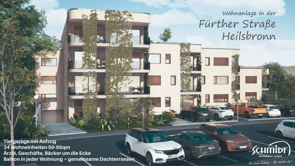 Etagenwohnung Heilsbronn - 2 Zimmer, 53 m&sup2;, 295.295&euro; | Angebot:25666128