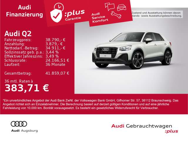 Audi Q2 7.895 km 38.790 &euro; Gersthofen 86368