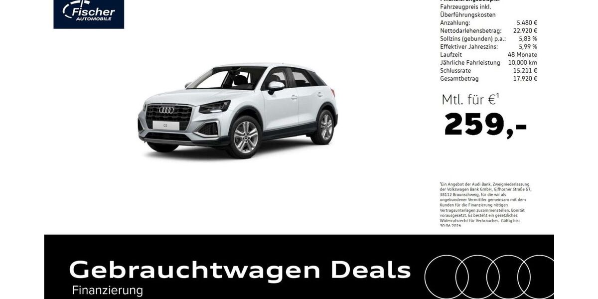 Audi Q2 50.657 km 27.980 &euro; Pilsach 92367