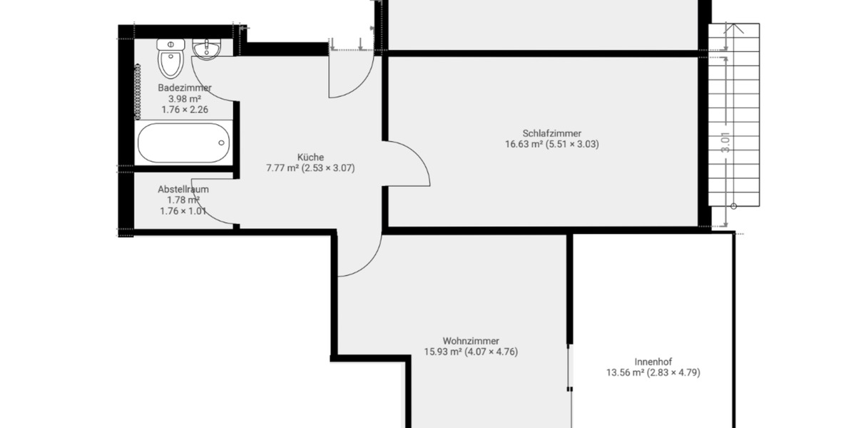 Lichtdurchflutete 2-Zimmer-Whg UG Ehingen Nord nahe Liebherr 2 zimmer