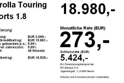 Toyota Corolla 89.000 km 18.980 &euro; Augsburg 86165