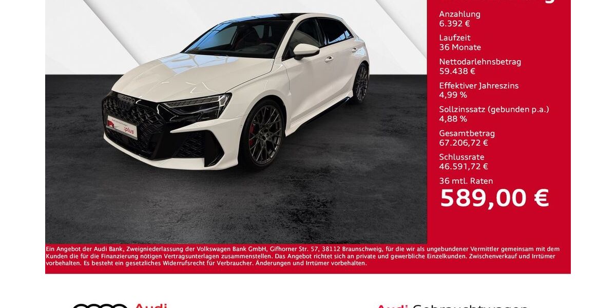 Audi RS3 9.981 km 65.830 &euro; Giessen 35394