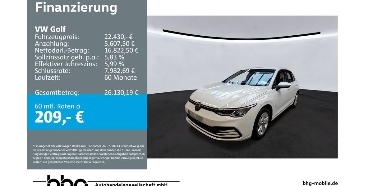 VW Golf 36.844 km 22.430 &euro; Freiburg 79115
