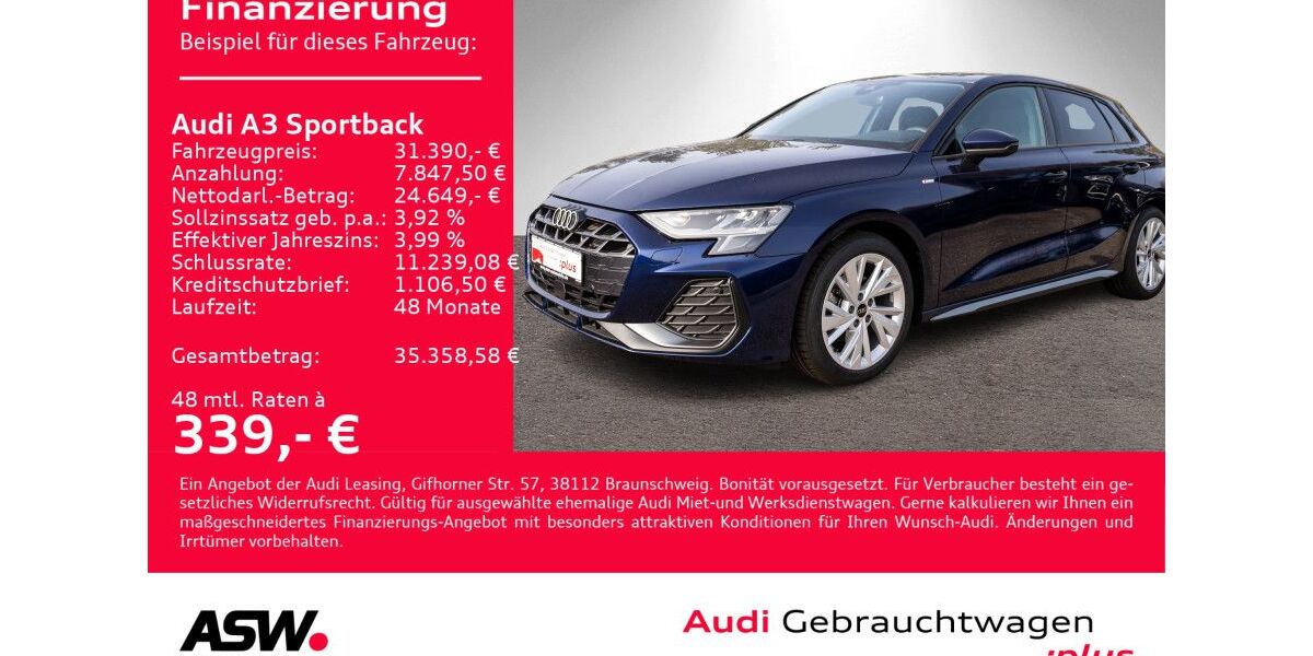 Audi A3 15.800 km 30.890 &euro; Heilbronn 74074