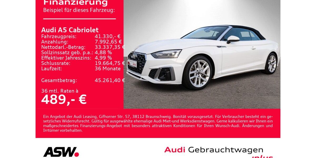 Audi A5 48.000 km 39.960 &euro; Heilbronn 74074
