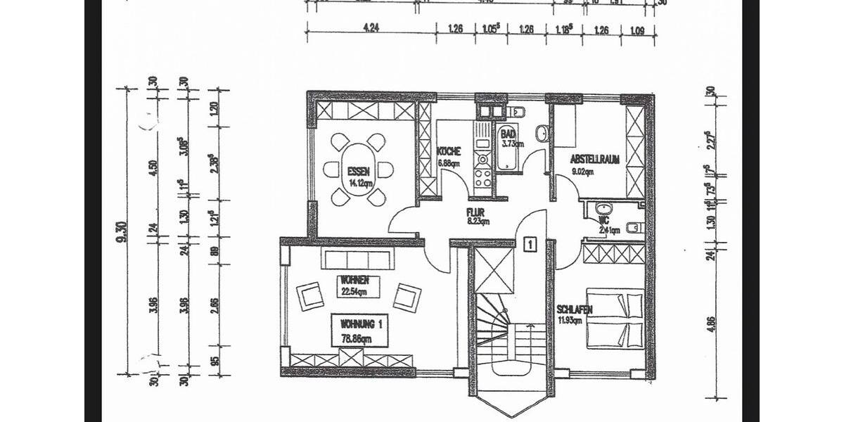 Etagenwohnung Kaiserslautern - 4 Zimmer, 79 m&sup2;, 149.900&euro; | Angebot:27030679