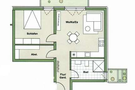 Wohnung Bruchsal - 2 Zimmer, 58 m&sup2;, 259.000&euro; | Angebot:24834991