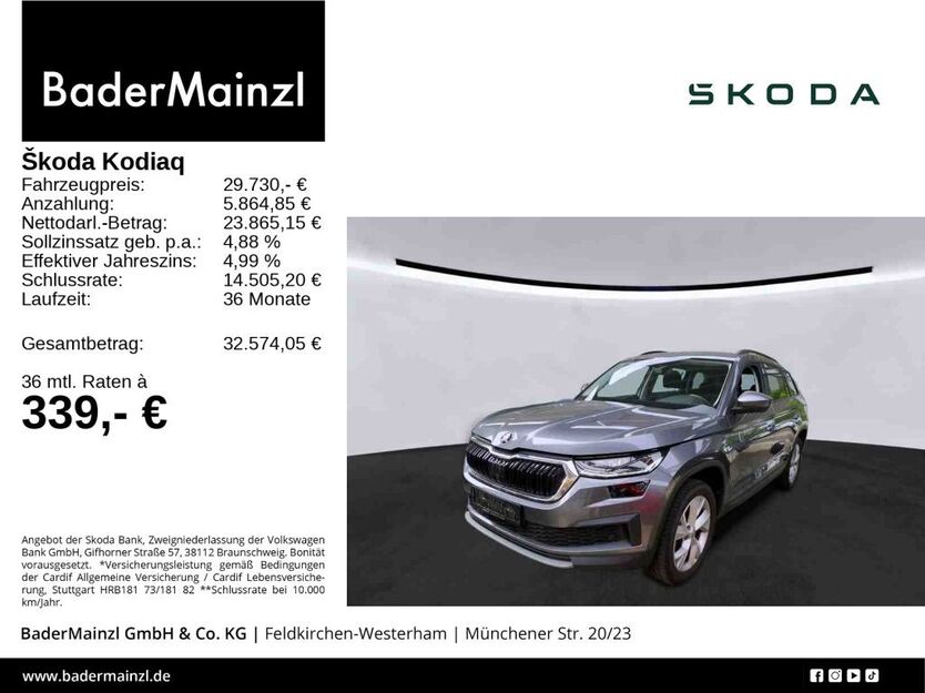 Skoda Kodiaq 80.690 km 29.730 € Feldkirchen/Westerham 83620