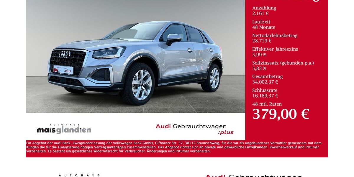 Audi Q2 9.103 km 30.880 &euro; Pronsfeld 54597