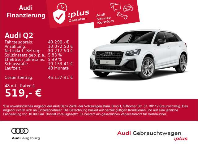 Audi Q2 6.900 km 40.290 &euro; Gersthofen 86368
