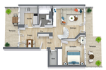 Sonnige Maisonette Wohnung 3 zimmer
