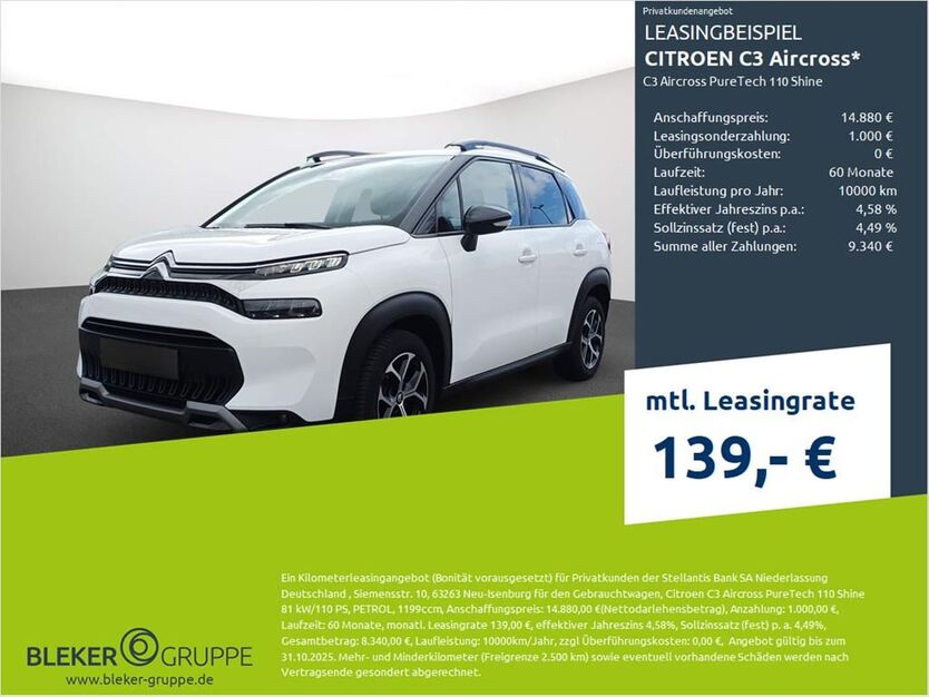 Citroen C3 Aircross 24.532 km 14.880 € Stuhr 28816