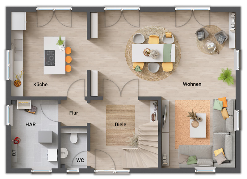 Einfamilienhaus Ohrdruf - 5 Zimmer, 156 m&sup2;, 394.340&euro; | Angebot:25748893