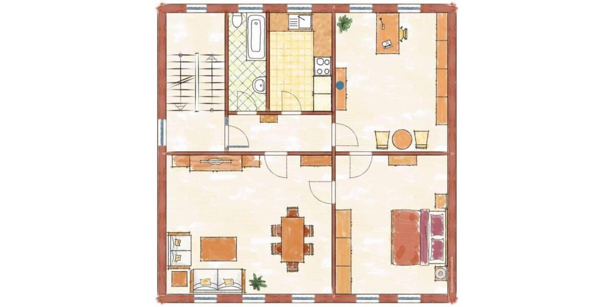 Etagenwohnung Jüterbog - 3 Zimmer, 90 m&sup2;, 810&euro; | Angebot:22866198