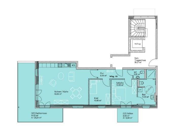 Etagenwohnung Schneverdingen Zahrensen - 3 Zimmer, 103 m&sup2;, 985&euro; | Angebot:25899067