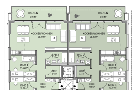 Wohnung Zwickau Auerbach - 4 Zimmer, 106 m&sup2;, 435.000&euro; | Angebot:22912747