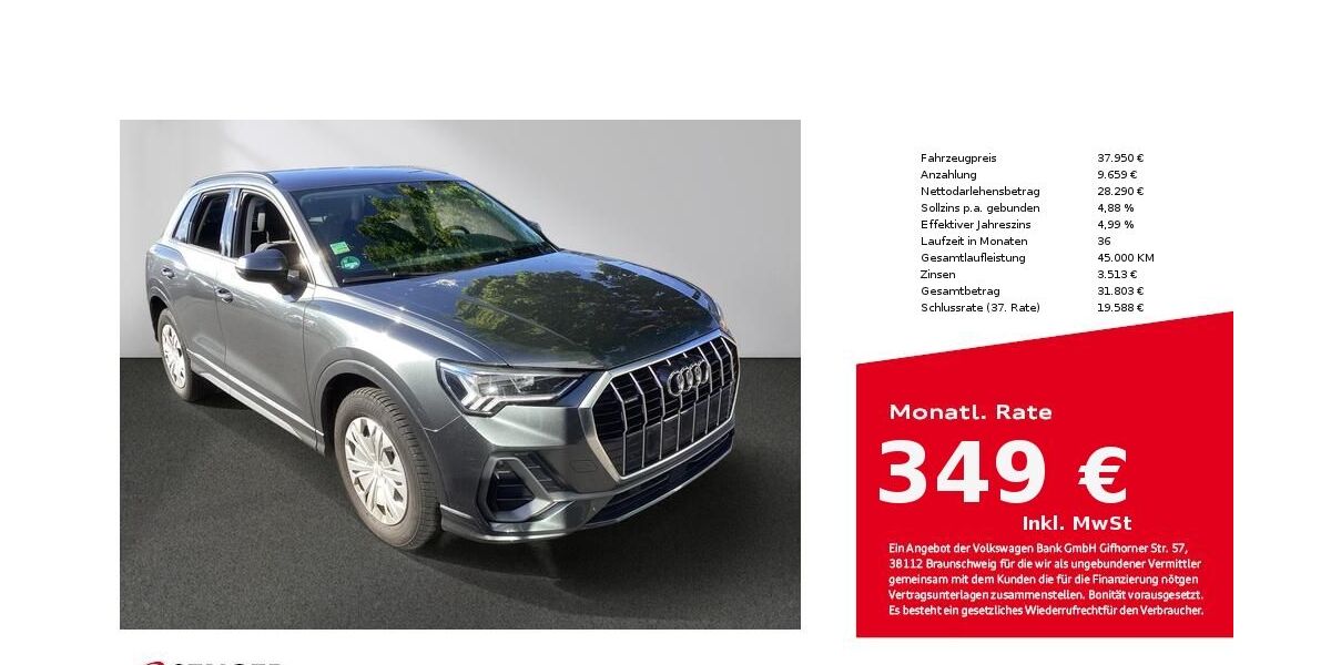 Audi Q3 68.600 km 37.950 &euro; Lübeck 23556