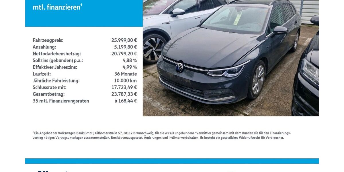VW Golf 42.818 km 25.999 &euro; Leinefelde-Worbis/DE 37327