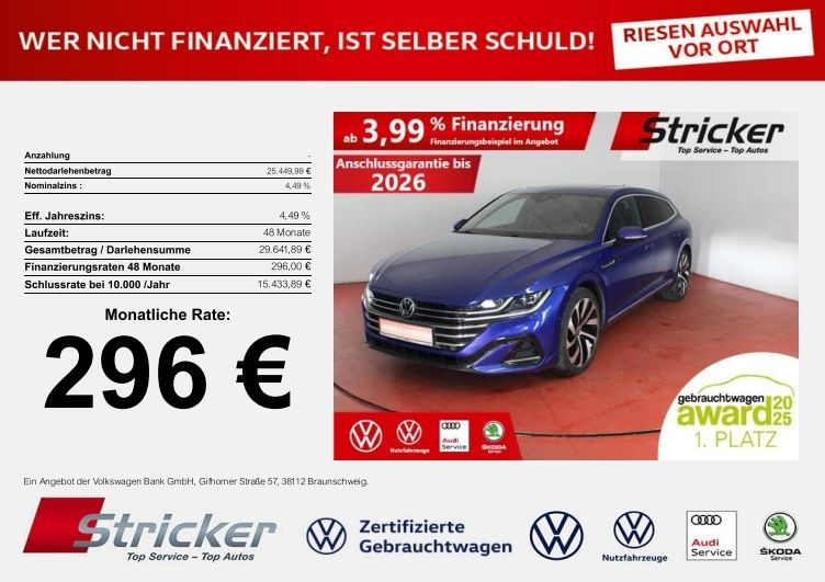 VW Arteon 73.603 km 24.968 &euro; Detmold 32760