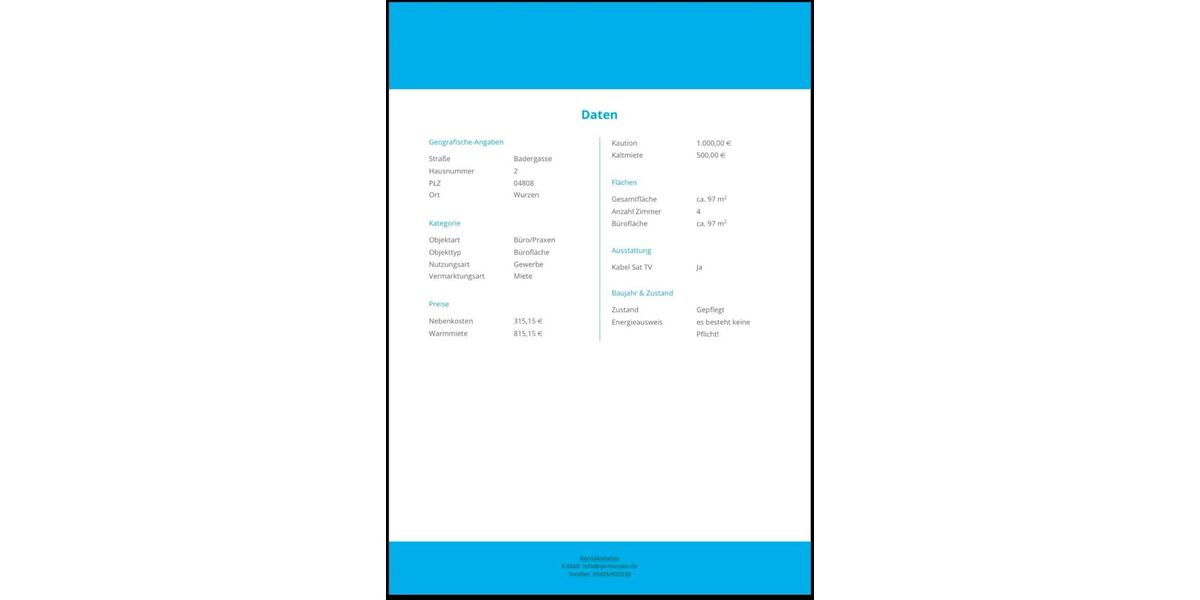 Gewerbeobjekt Wurzen - 815&euro; | Angebot:24750789