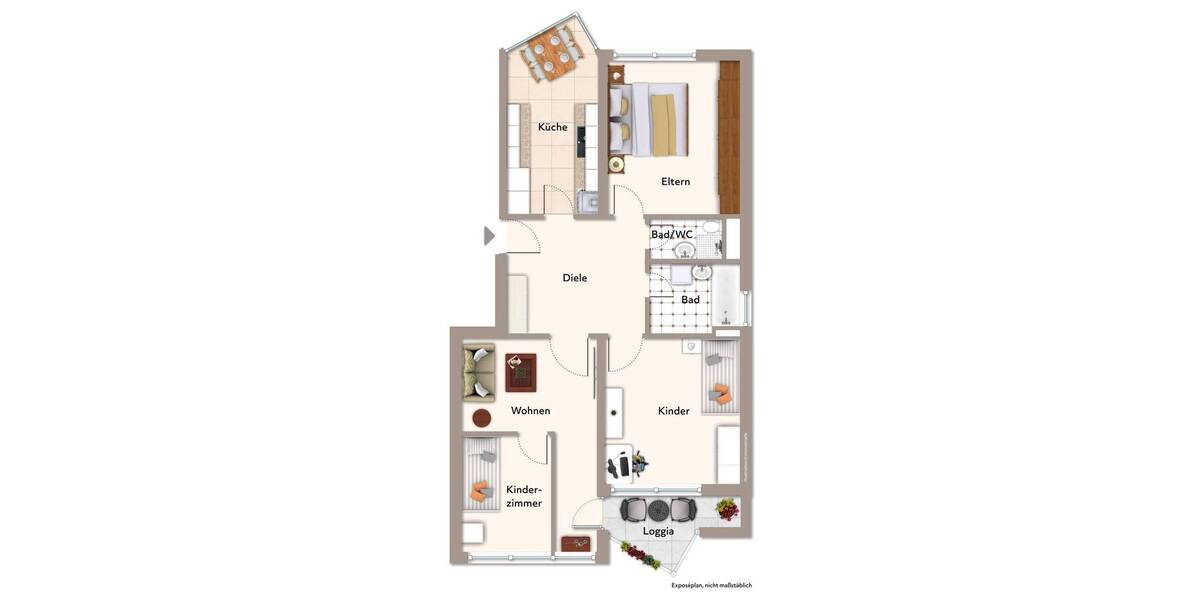 Etagenwohnung Erlangen Stadtrandsiedlung - 3 Zimmer, 85 m&sup2;, 295.000&euro; | Angebot:26189088