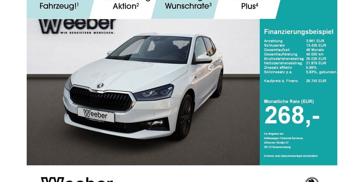 Skoda Fabia 1.970 km 25.740 &euro; Calw 75365