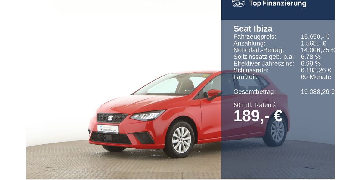 Seat Ibiza 18.575 km 15.650 &euro; Buchholz 21244
