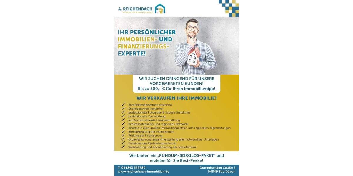 Bungalow Löbnitz - 4 Zimmer, 110 m&sup2;, 1.500&euro; | Angebot:24180833