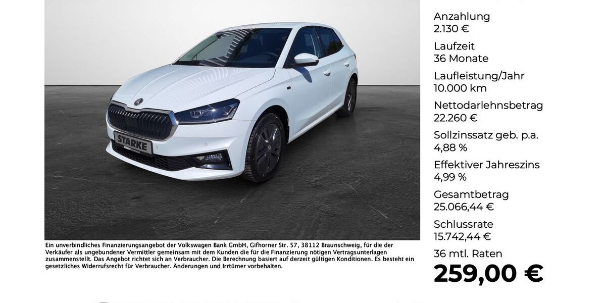 Skoda Fabia 15.742 km 23.790 &euro; Georgsmarienhütte 49124