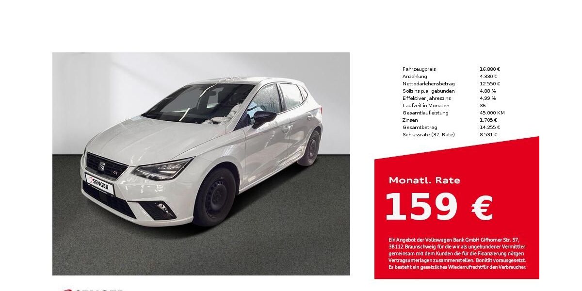 Seat Ibiza 51.516 km 16.880 &euro; Bielefeld 33609