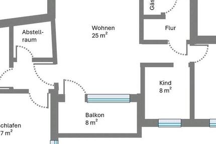 3-Zimmer-Wohnung in der Altstadt 3 zimmer