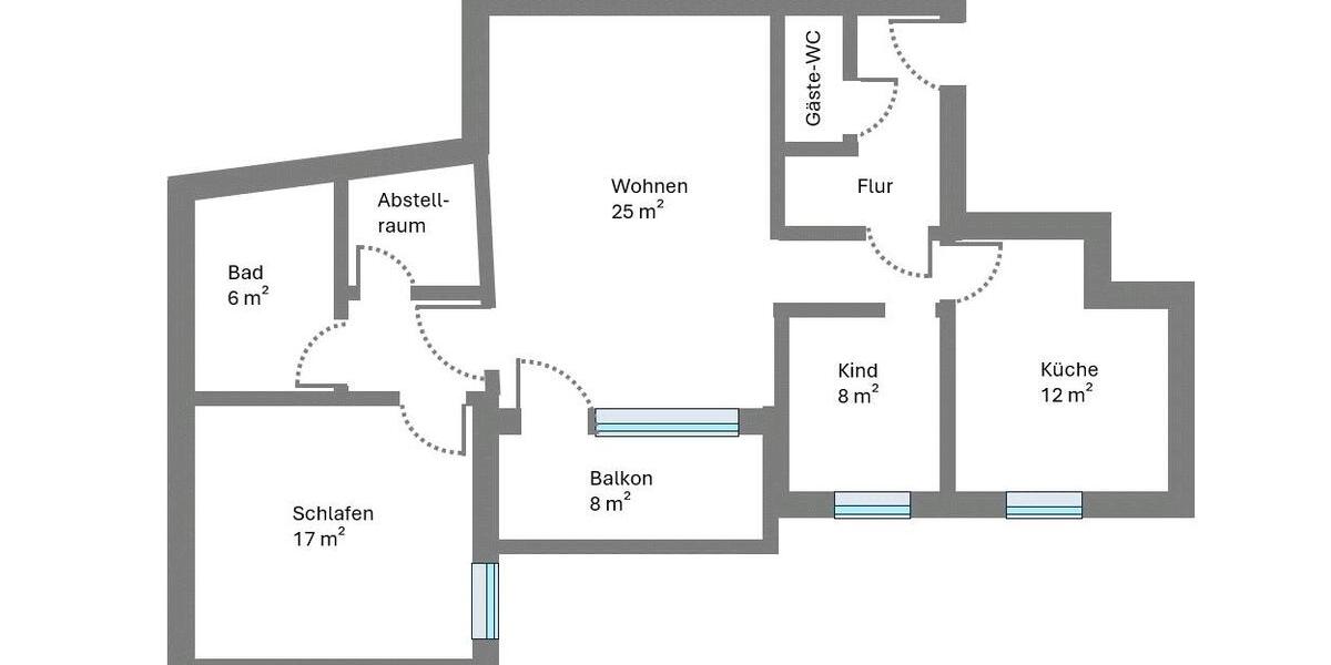 3-Zimmer-Wohnung in der Altstadt 3 zimmer
