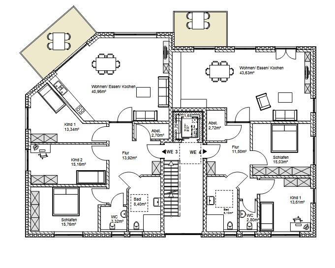 Etagenwohnung Dortmund Lichtendorf - 3 Zimmer, 101 m&sup2;, 386.500&euro; | Angebot:22451747
