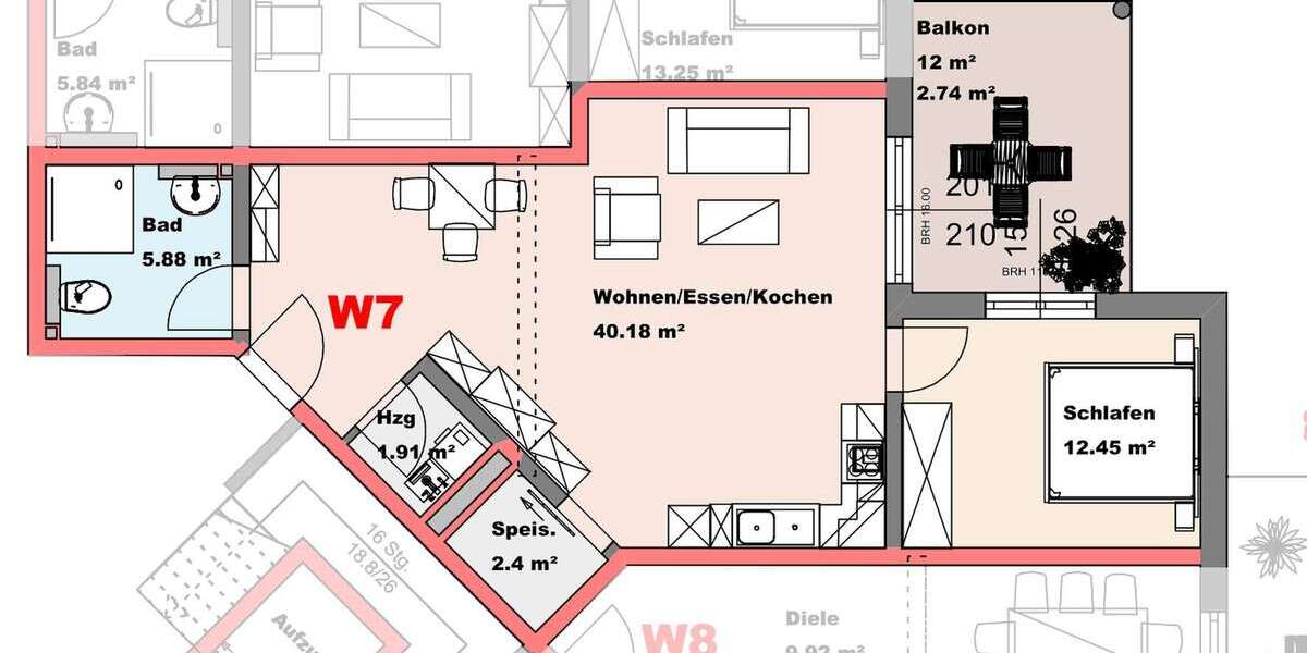 Etagenwohnung Kastellaun - 2 Zimmer, 65 m&sup2;, 650&euro; | Angebot:26002727