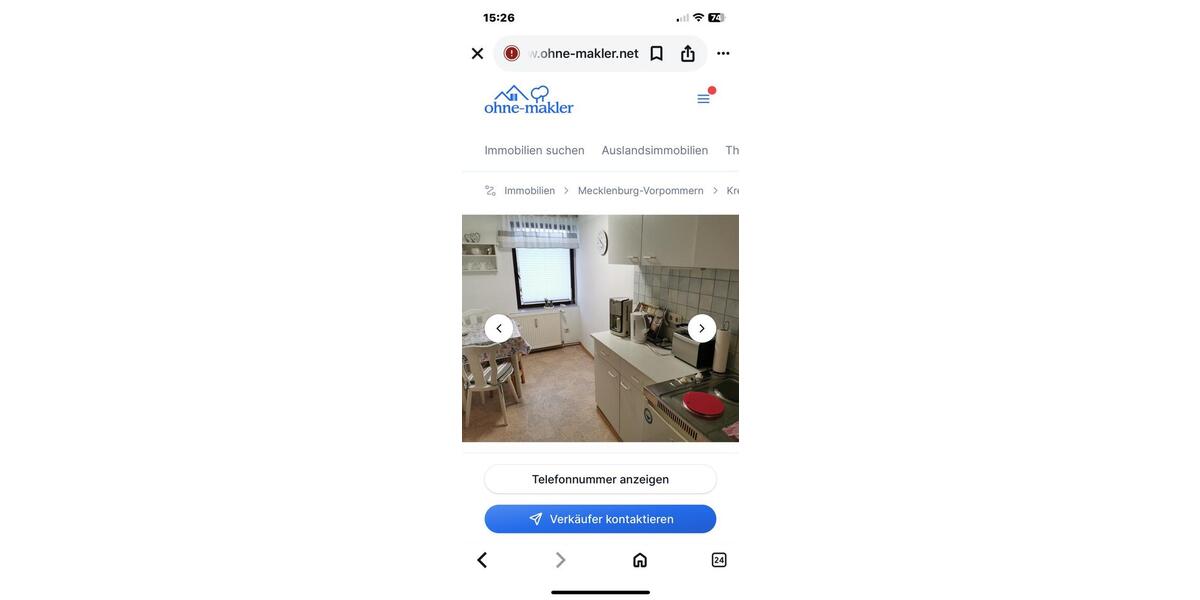 Erdgeschoßwohnung Koserow - 2 Zimmer, 40 m&sup2;, 580&euro; | Angebot:26164745