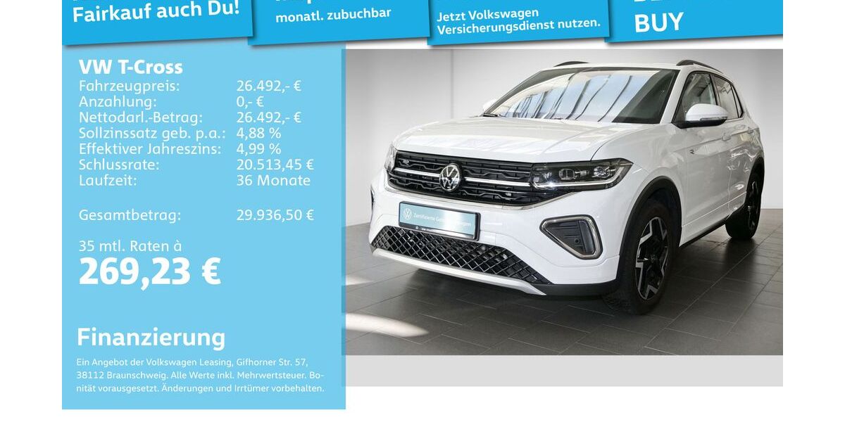 VW T-Cross 24.485 km 26.492 &euro; Mannheim 68309