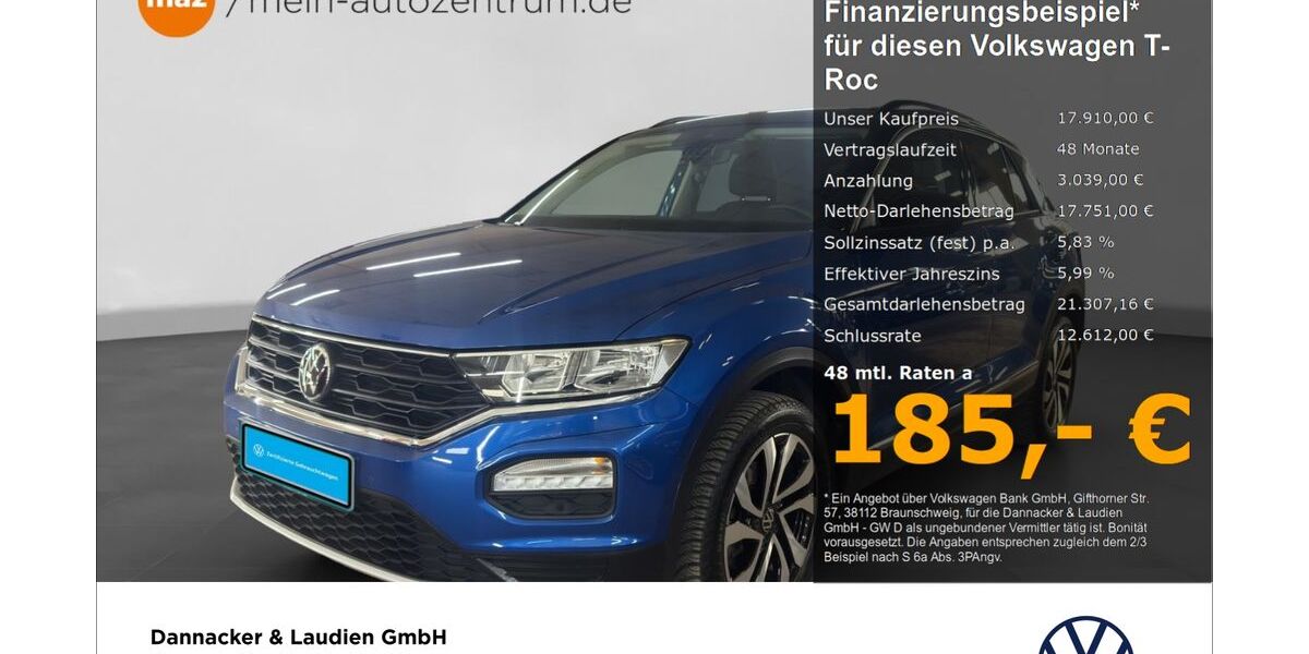 VW T-Roc 41.322 km 16.940 &euro; Lüneburg 21337
