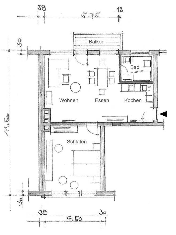 Neu Renoviert: Helle 2-Zi. Wohnung mit Balkon Nürnberg - Südstadt Wohnung mieten