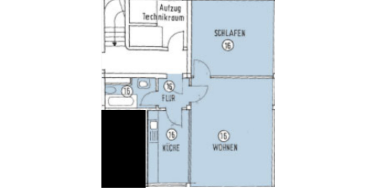 Etagenwohnung Marl Alt-Marl - 2 Zimmer, 60 m&sup2;, 42.000&euro; | Angebot:25111622