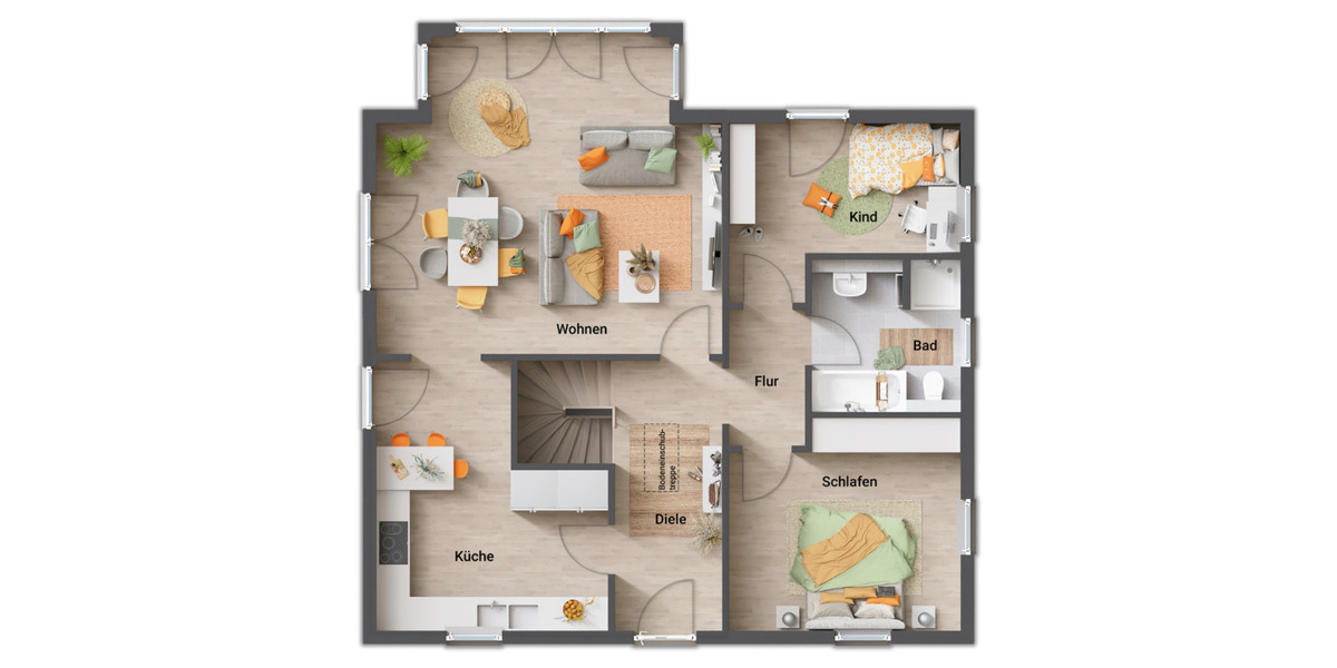 Bungalow Sontra Wichmannshausen - 4 Zimmer, 90 m&sup2;, 212.950&euro; | Angebot:25777614