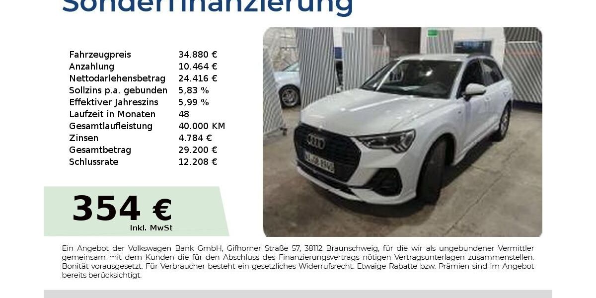 Audi Q3 19.999 km 34.880 &euro; Nürnberg 90431