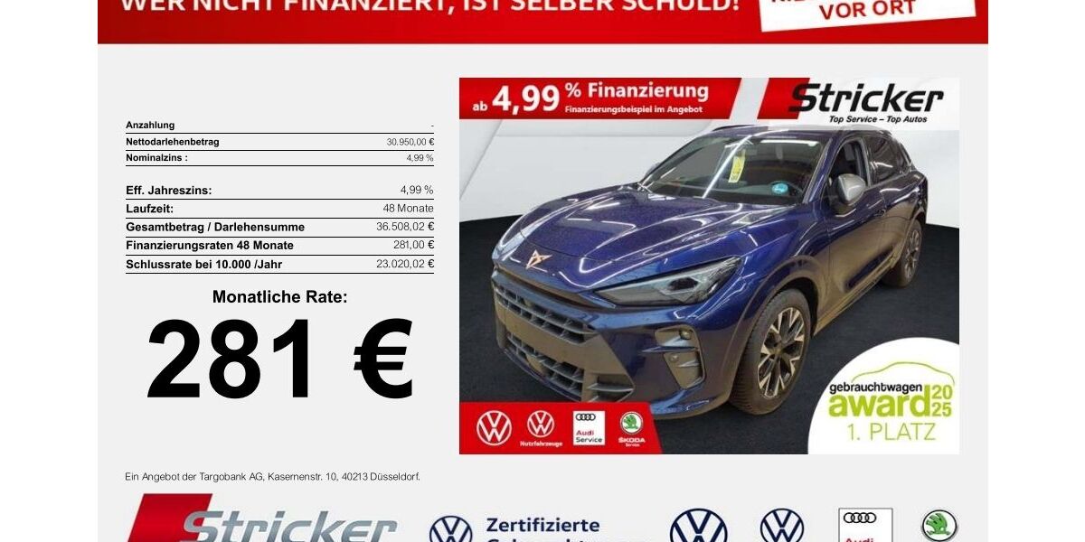 Cupra Terramar 34.683 km 30.949 &euro; Horn-Bad Meinberg 32805