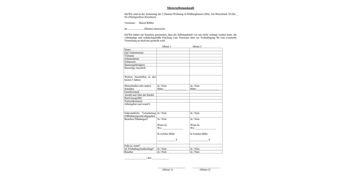 Dachgeschoßwohnung Hildburghausen - 2 Zimmer, 53 m&sup2;, 490&euro; | Angebot:26279344