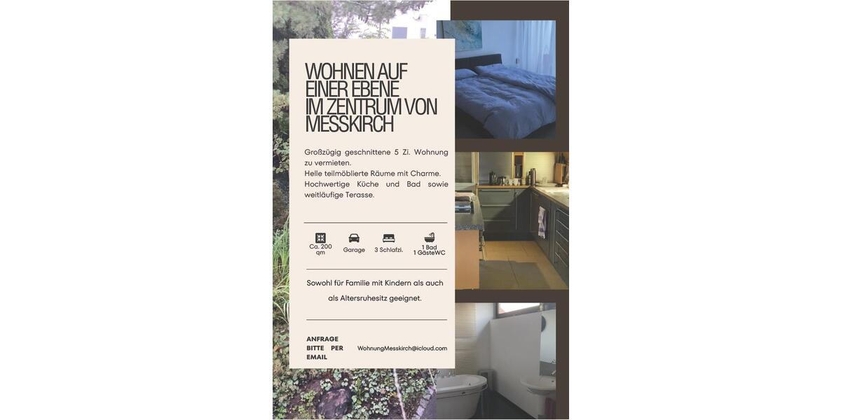 Einfamilienhaus Meßkirch - 5.5 Zimmer, 235 m&sup2;, 1.600&euro; | Angebot:26367595