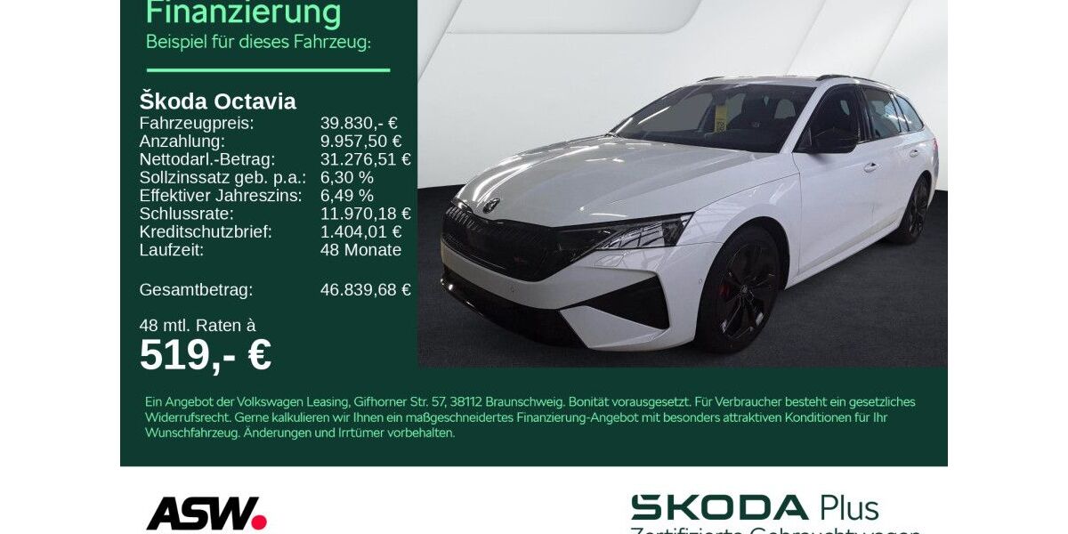 Skoda Octavia 19.990 km 39.830 € Heilbronn 74076