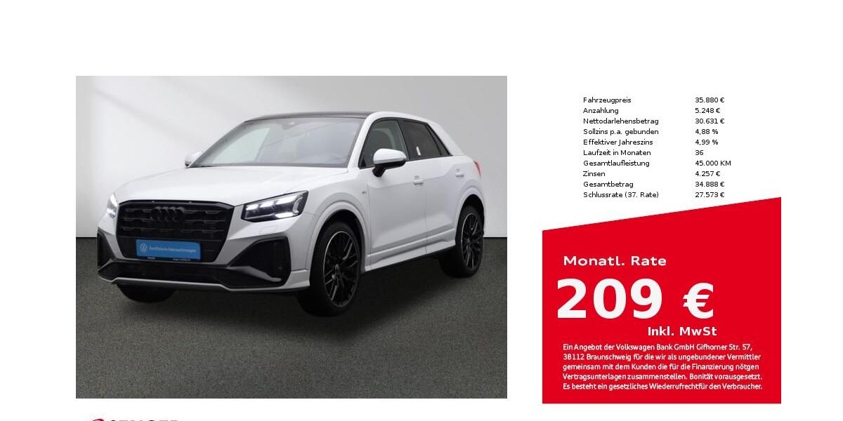Audi Q2 5.526 km 34.880 € Lingen 49809
